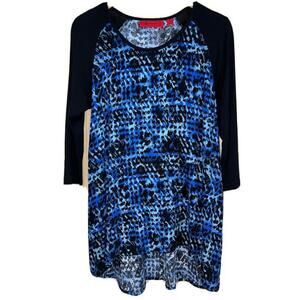 💜 3/$25💜 Raglan Tee Tunic Length Top X-Small XS Soft T-Shirt Lisa Rinna QVC
